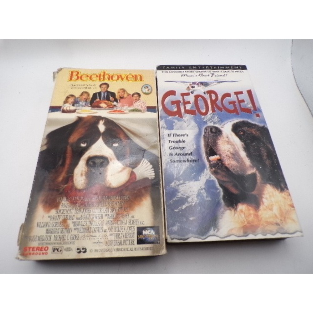 Beethoven and George VHS Lot Family Comedy Movies